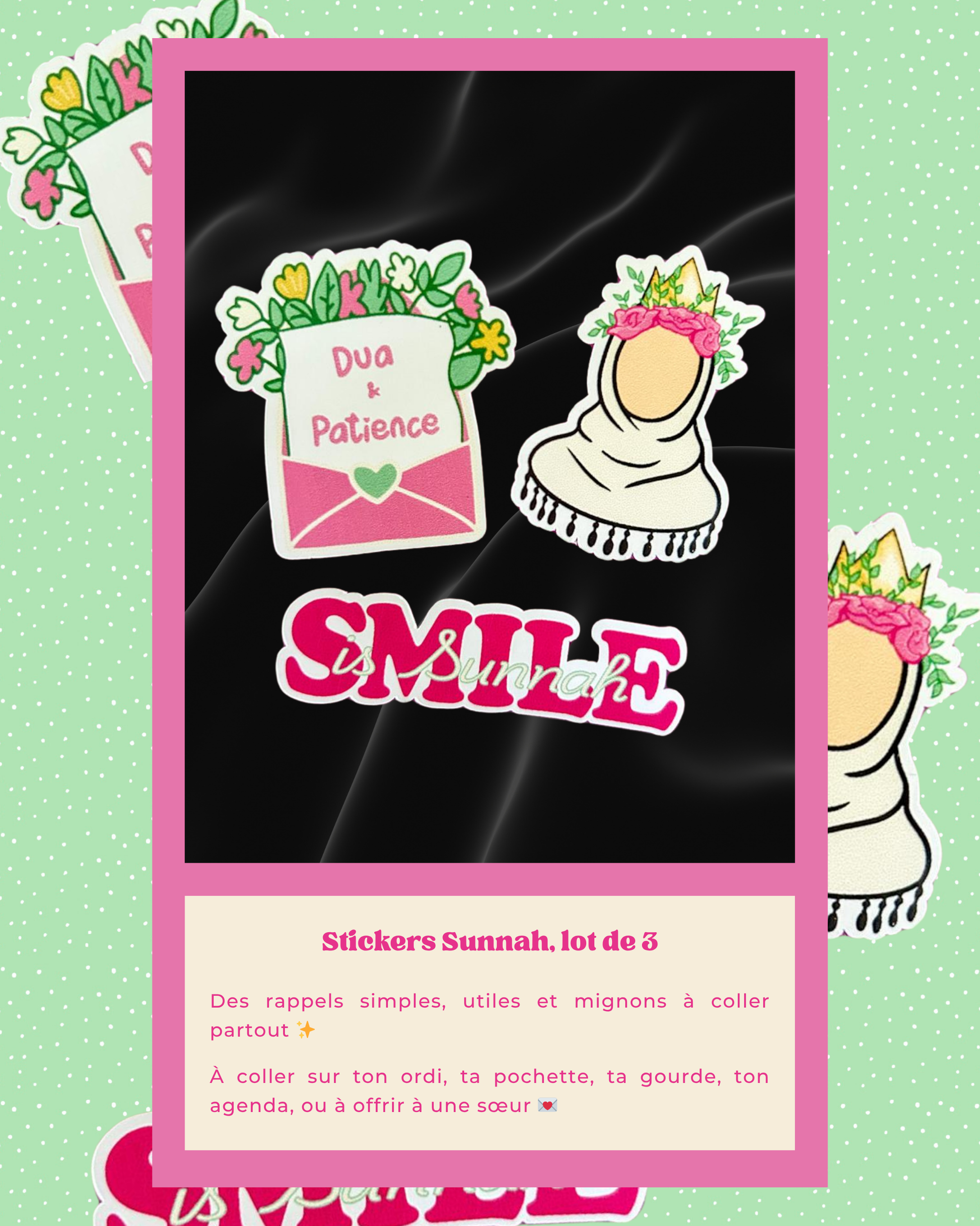 Stickers “Sunnah” – Lot de 3
